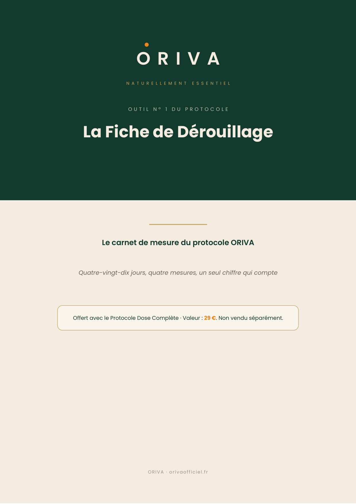 Le Carnet du Dérouillage — Outil nº 1 du protocole